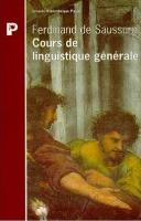 Okładka książki Cours de linguistique general