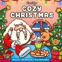 Cozy Christmas. Urocza i relaksująca kolorowanka. Autor: Coco Wyo. SmakLiter.pl Okładka książki Cozy Christmas. Urocza i relaksująca kolorowanka
