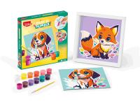 Creativ malowanie po numerach piesek/lisek. Wydawca: Maped. SmakLiter.pl Opakowanie Creativ malowanie po numerach piesek/lisek