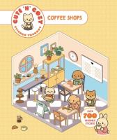 Okładka książki Cute 'n' Cozy Sticker Therapy. Coffee Shops