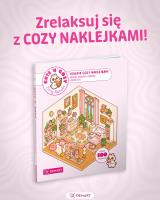 Okładka książki CUTE'N'COZY. Terapia COZY naklejkami