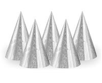 Opakowanie Czapeczki holograficzne srebrne 100szt