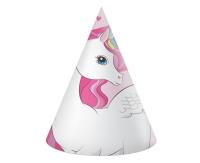 Czapeczki papierowe Unicorn Rainbow Colors 6szt. Wydawca: GODAN. SmakLiter.pl Opakowanie Czapeczki papierowe Unicorn Rainbow Colors 6szt