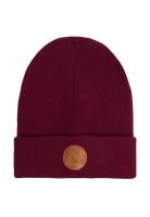 Opakowanie Czapka Beanie z bawełny organicznej karminowa