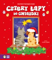 Cztery łapy do Gwiazdki. Autor: Katarzyna Pruszkowska-Sokalla. SmakLiter.pl Okładka książki Cztery łapy do Gwiazdki