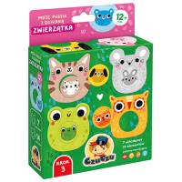 CzuCzu Moje puzzle z dziurką Zwierzątka. Wydawca: Bright Junior Media. SmakLiter.pl Opakowanie CzuCzu Moje puzzle z dziurką Zwierzątka