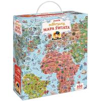CzuCzu Puzzle odkrywcy Mapa świata. Wydawca: Bright Junior Media. SmakLiter.pl Opakowanie CzuCzu Puzzle odkrywcy Mapa świata