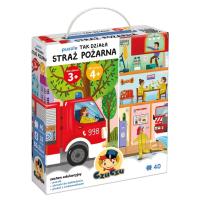CzuCzu Puzzle Tak działa Straż pożarna 3+, 4+. Wydawca: Bright Junior Media. SmakLiter.pl Opakowanie CzuCzu Puzzle Tak działa Straż pożarna 3+, 4+