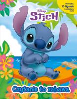 Czytanie to zabawa Disney Stich. Autor: Aline Lemay. SmakLiter.pl Okładka książki Czytanie to zabawa Disney Stich