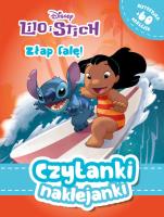 Czytanki naklejanki. Złap falę! Disney Lilo i Stich. Autor: Monika Kiersnowska. SmakLiter.pl Okładka książki Czytanki naklejanki. Złap falę! Disney Lilo i Stich