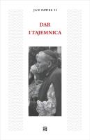 Dar i Tajemnica w.3 poprawione BR. Autor:  Jan Paweł II. SmakLiter.pl Okładka książki Dar i Tajemnica w.3 poprawione BR