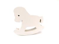 Dekoracja drewniana biały koń na biegunach. Wydawca: ADAR. SmakLiter.pl Opakowanie Dekoracja drewniana biały koń na biegunach
