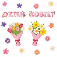 Opakowanie Dekoracja Dzień Kobiet - Kwiaty 16el
