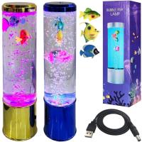 Opakowanie Dekoracja lampa akwarium z rybkami