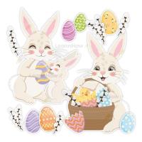 Opakowanie Dekoracja Wielkanocna Zajączki Wielkanocne