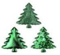 Dekoracje materiałowe choinki 32x32mm. Wydawca: Titanum. SmakLiter.pl Opakowanie Dekoracje materiałowe choinki 32x32mm