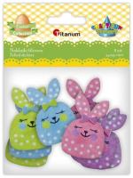 Opakowanie Dekoracje samoprzylepne filcowe 3D zajączki 8szt