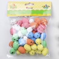 Opakowanie Dekoracje styropianowe jajka 18x25mm mix 6 kolorów