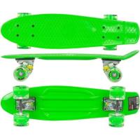 Deskorolka plastikowa zielona LED 56cm. Wydawca: Enero. SmakLiter.pl Opakowanie Deskorolka plastikowa zielona LED 56cm