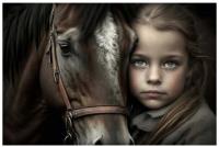 Opakowanie Diamentowa Mozaika Dziewczynka z koniem NO-1009644