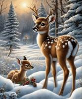 Opakowanie Diamentowa Mozaika Jelonki w śniegu NO-2001521