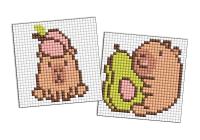 Opakowanie Diamentowa mozaika Kids - Kapibara: brzoskwinia..