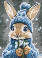 Opakowanie Diamentowa mozaika - Królik z przebiśniegami 30x40