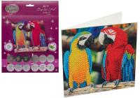 Opakowanie Diamentowa mozaika Papugi 18x18cm