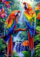 Opakowanie Diamentowa Mozaika Papugi z wodospadem NO-2001752