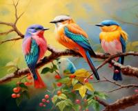 Opakowanie Diamentowa Mozaika Ptaki na gałęzi NO-2000158