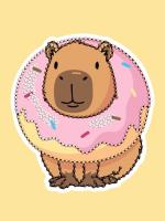 Opakowanie Diamentowa mozaika - Słodka kapibara 15x20cm