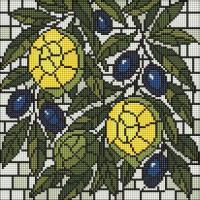 Opakowanie Diamentowa mozaika - Witraż. Cytryny 30x30cm