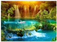 Opakowanie Diamentowa Mozaika Wodospad w dolinie łabędzie NO-1007411