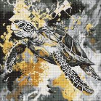 Opakowanie Diamentowa mozaika - Złoty żółw 40x40cm