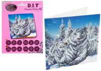 Opakowanie Diamentowa mozika Białe tygrysy 18x18cm