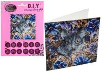 Opakowanie Diamentowa mozika Koty i kwiaty 18x18cm