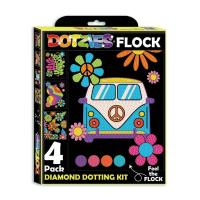 Opakowanie Diamond Dotz - Adults Flocked Neon Peace&Love