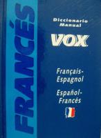 Okładka książki Diccionario manual frances-espanol