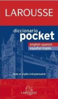 Okładka książki Diccionario pocket english-spanish espanol-ingles