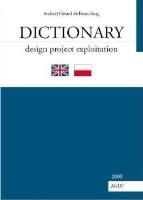 Okładka książki Dictionary design project exploitation english-pol