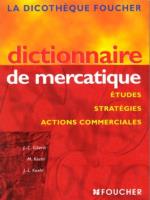 Okładka książki Dictionnaire de mercatique Etudes strategies