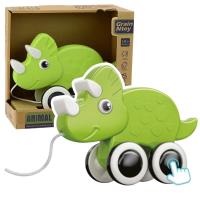 Opakowanie Dinozaur do ciągnięcia na sznurku zielony