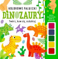 Okładka książki Dinozaury. Kolorowe paluszki
