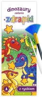 Dinozaury. Zadania & zdrapki. Autor: Wioleta Żyłowska. SmakLiter.pl Okładka książki Dinozaury. Zadania & zdrapki