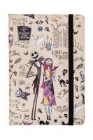 Opakowanie DISNEY BURTON'S - NOTES A5 / 80 K. LINIA Z GUMKĄ - WZÓR 1 - NIGHTMARE