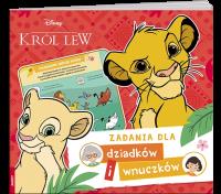 Okładka książki Disney Król Lew Zadania dla dziadków i wnuczków DIW-9102