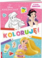Disney Księżniczka Koloruję!. Autor: Opracowanie zbiorowe. SmakLiter.pl Okładka książki Disney Księżniczka Koloruję!