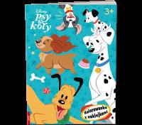 Okładka książki Disney Psy & Koty Kolorowanka z naklejkami NA-9148