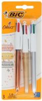 Opakowanie Długopis 4 Colors Shine mix 3szt BIC