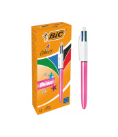 Długopis 4 Colours Shine Pink (12szt). Wydawca: Bic. SmakLiter.pl Opakowanie Długopis 4 Colours Shine Pink (12szt)
